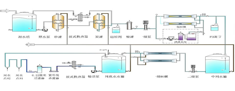 製藥用純化水設備工藝流程